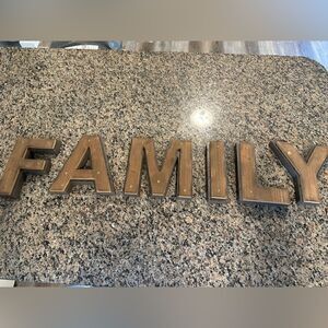 Farmhouse Solid Wood Family Letters
